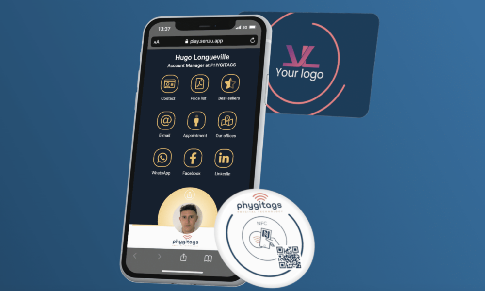 cartes de visite connectee