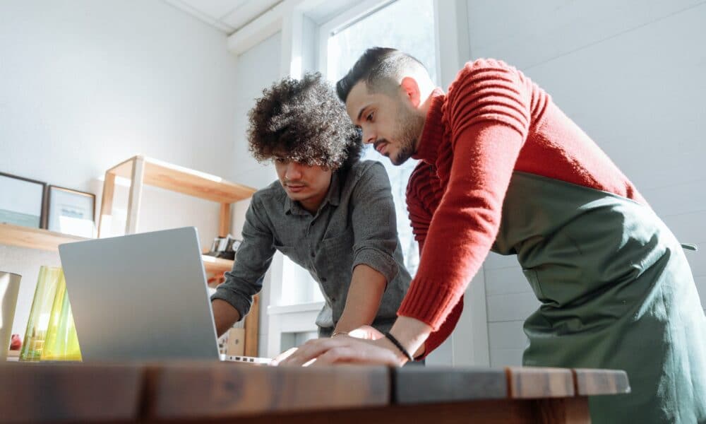 Men using Laptop