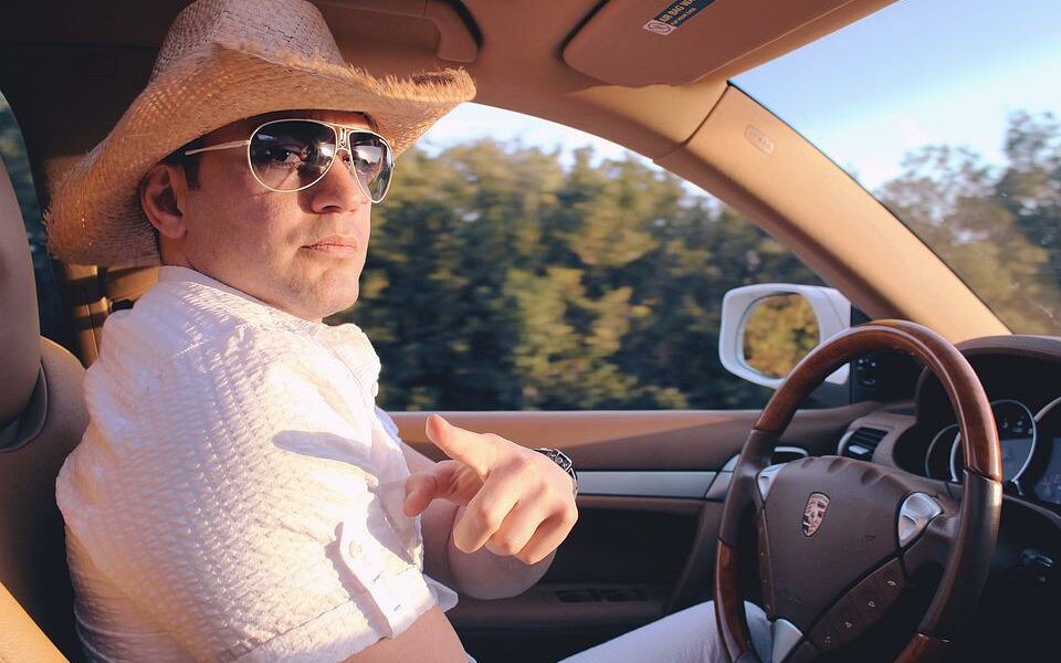 Driving a new car