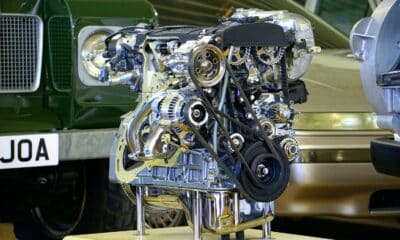 Chrome and Black Engine Display