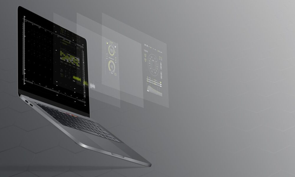 computer, laptop, notebook