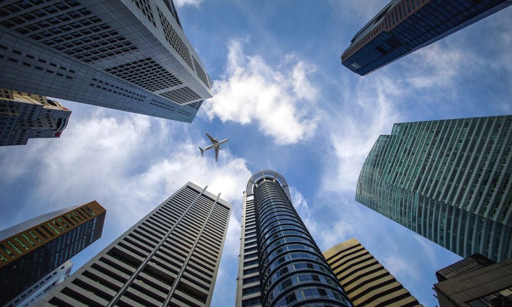 skyscrapers, singapore, city
