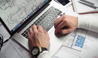 blueprints, entrepreneur, hands