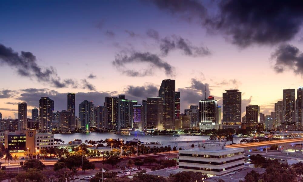 miami, florida, sunset