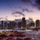 miami, florida, sunset