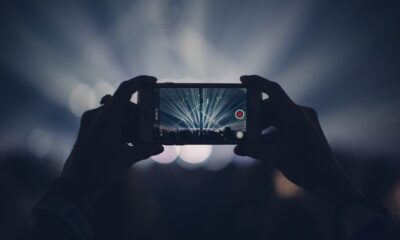 iphone, concert, lights