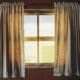 Two White Rod Pocket Curtains