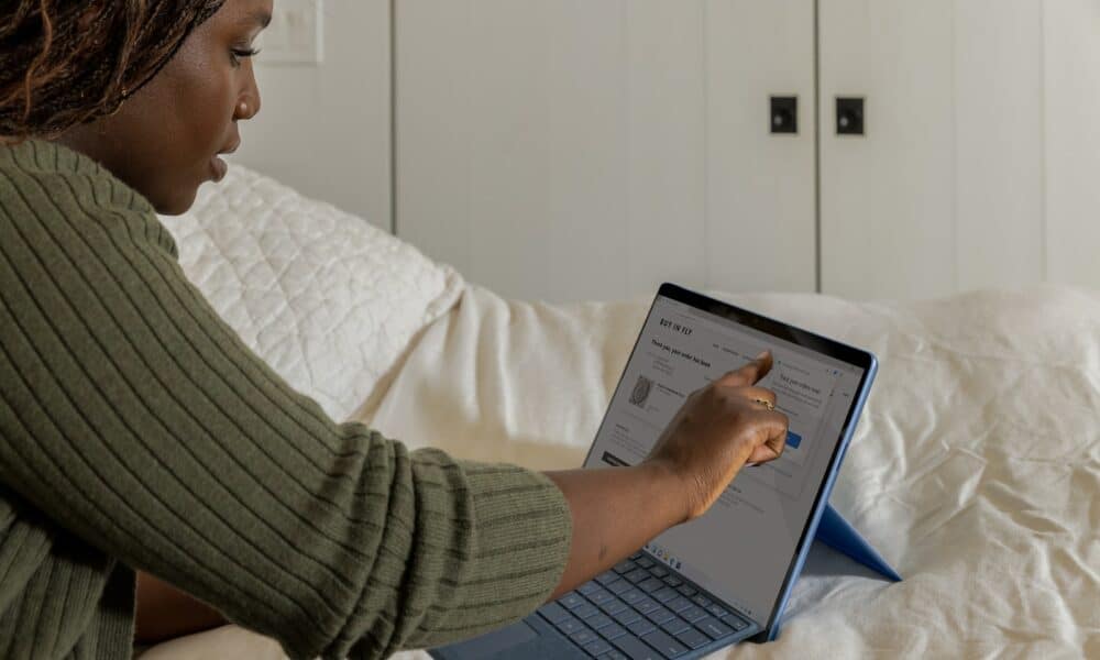 a man using a laptop