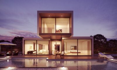 house, pool, interior design