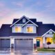 house, architecture, front yard