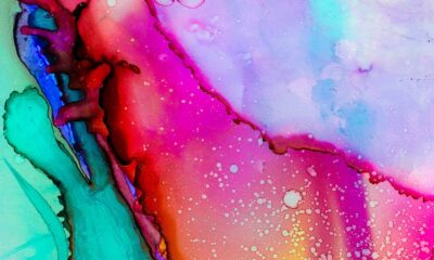watercolor, painting, colorful
