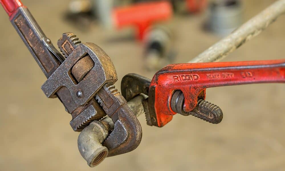 plumbing, pipe wrench, repair