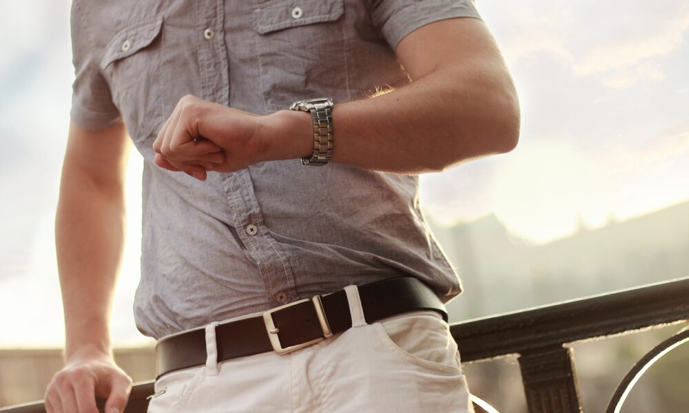 waiting, wristwatch, man