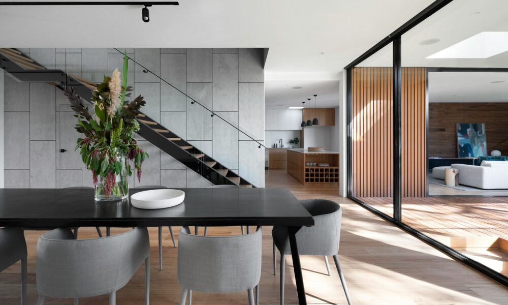 black wooden table and chairs
