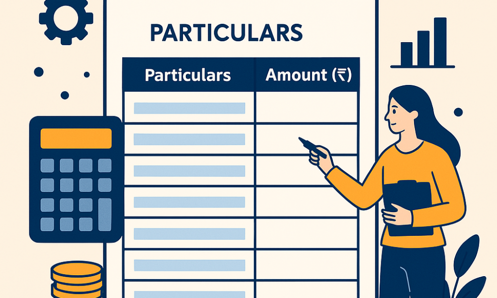 Cost Sheet Format