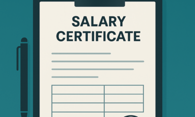 Salary Certificate Format