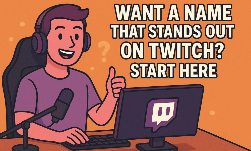 Name That Stands Out on Twitch