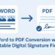 Word to PDF Conversion
