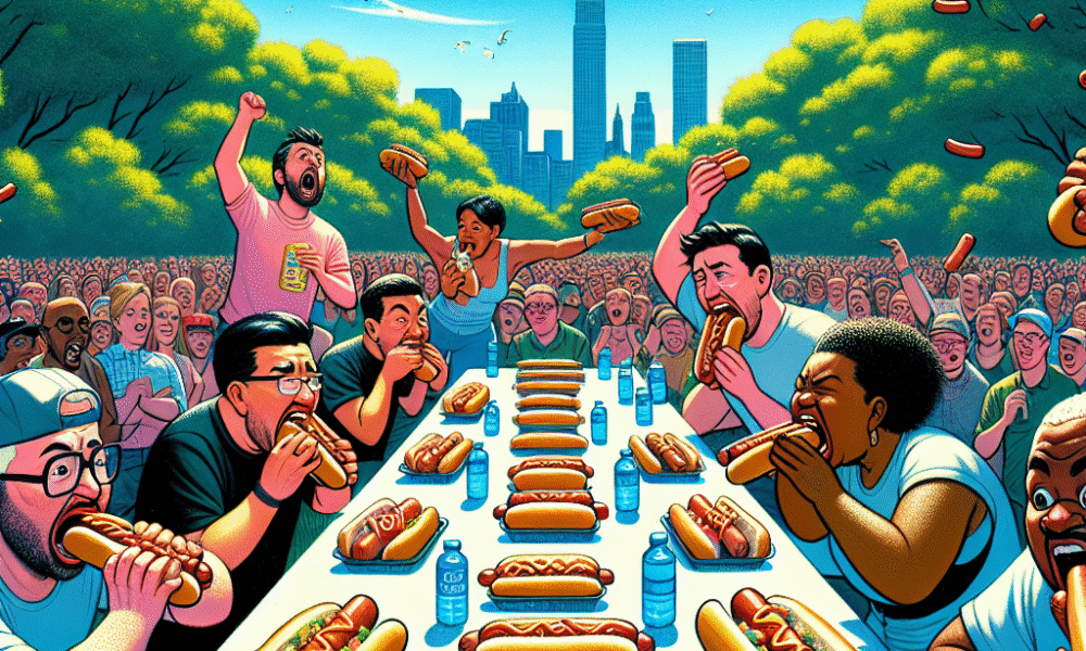 hot dog eating contest