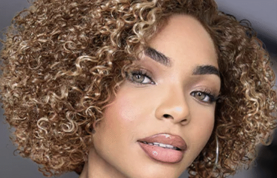 Blonde Curly Human Hair Wigs