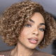 Blonde Curly Human Hair Wigs