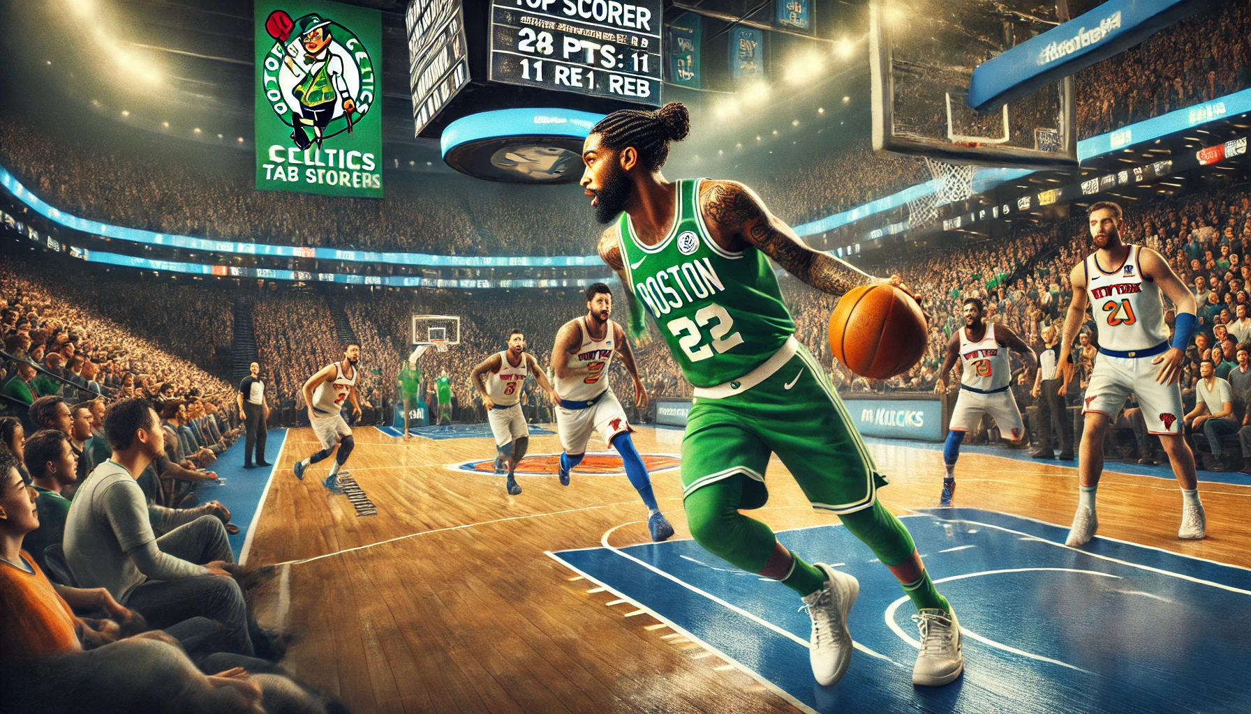 Boston Celtics vs Knicks match player stats