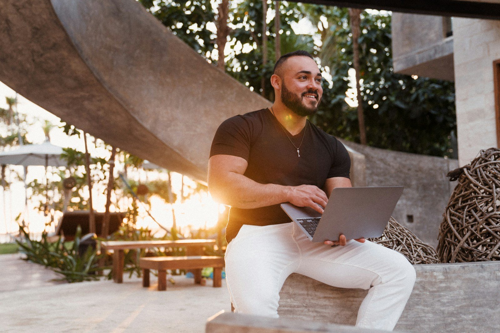 NewsReverse.com : A Smarter Way to Read News 15 man in brown crew neck t-shirt and white pants sitting on brown wooden bench during