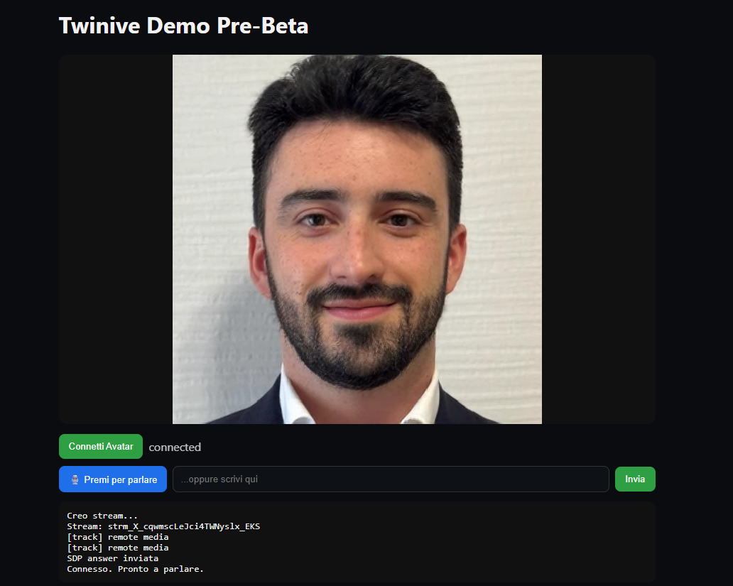 Twinive: L’avatar AI che ti rappresenta nel mondo reale 16 Matteo Barzotto Twinive