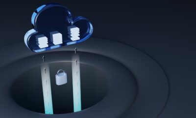 a blue and white logo