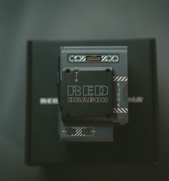 closeup photo of square black cordless device