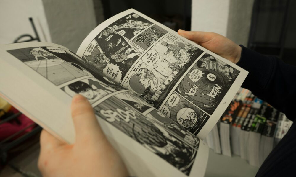 person holding opened book