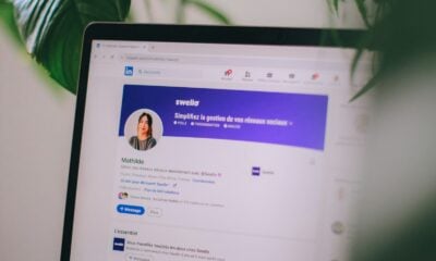 a computer screen with a facebook page on it