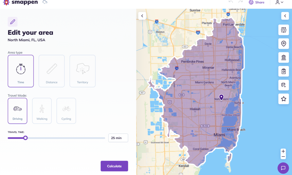 travel-time-map-smappen-tool