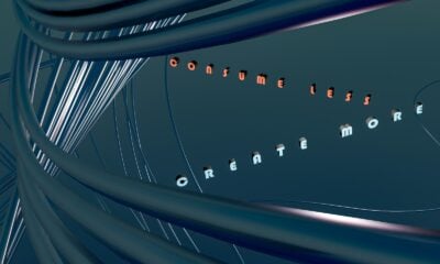 A computer generated image of a spiral of lines