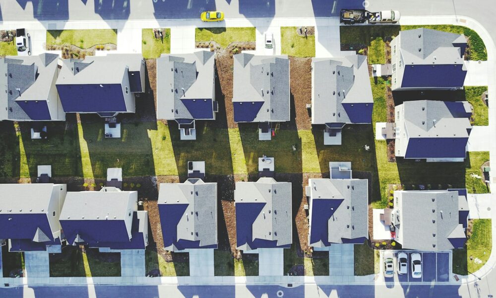 aerial photography houses