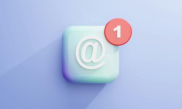 a white square with a red circle on top of it