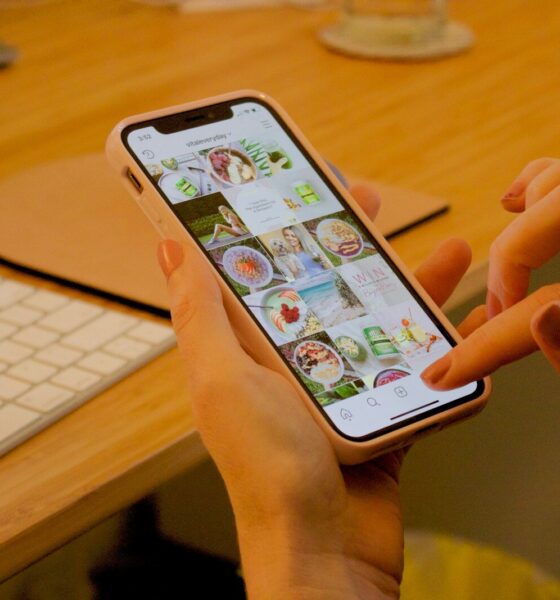 white Android smartphone