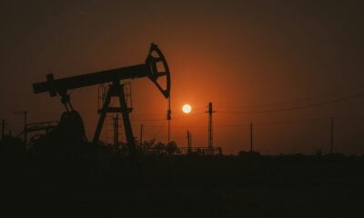 a silhouette of a machine