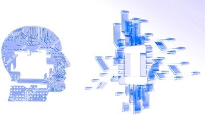 a computer chip in the shape of a human head