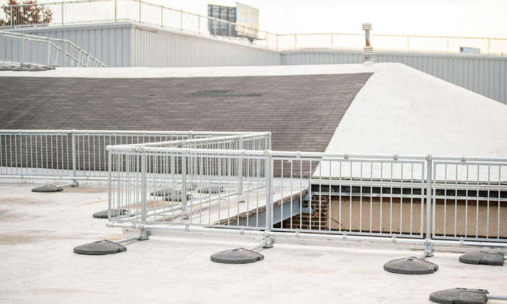 a man riding a skateboard on top of a ramp