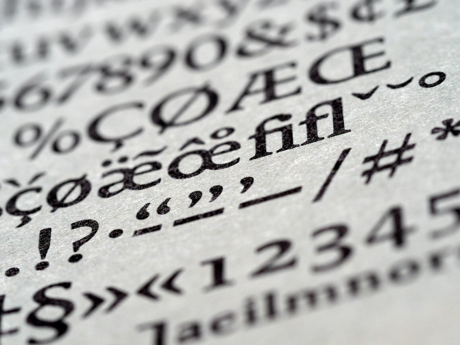 Special Characters