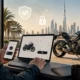 man shopping motorbike online