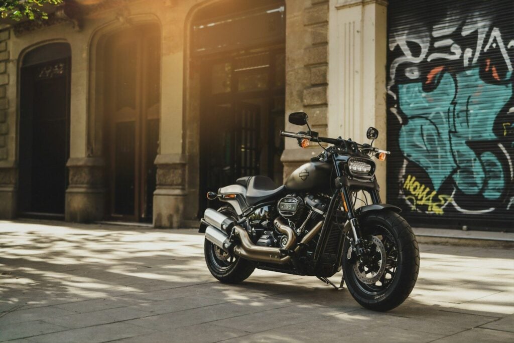 Financing for Harley Davidson: Best Options Explained 28 black motorcycle near wall with grafitti