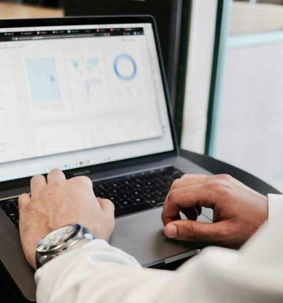 person using MacBook Pro