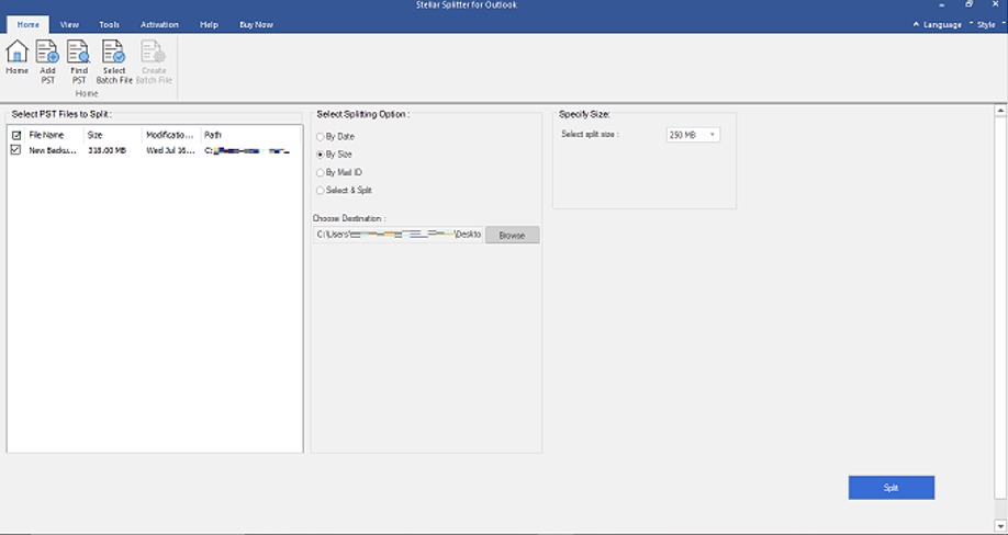 How to Split Large PST File into Smaller Parts of All Outlook Versions? 34 Capture decran 2026 07 23 a 16.44.46