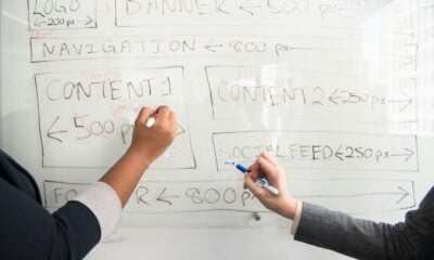 white dry erase board