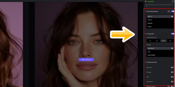 Select AI model in HitPaw FotorPea
