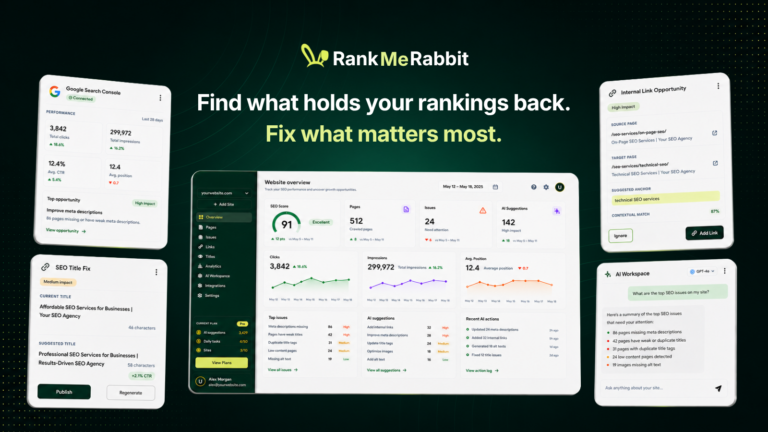 RankMeRabbit 27 Find what holds your rankings back 1 768x432