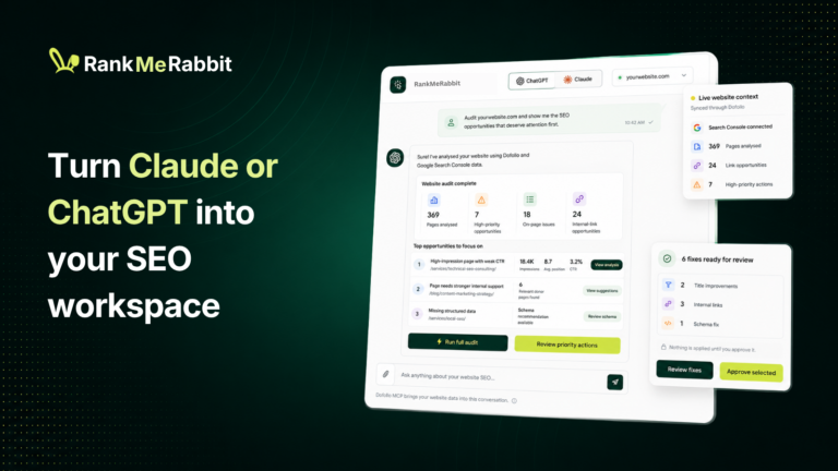 RankMeRabbit 29 Turn Claude or ChatGPT into your SEO workspace 1 768x432