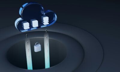 a blue and white logo